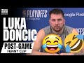 Luka Doncic Press Conference Interrupted By Strange Noises: &quot;I Hope That&#39;s Not Live&quot; 🤣 😂 😂 😂