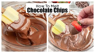 How To Melt Chocolate Chips 3 Ways screenshot 5