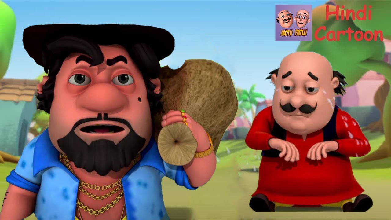 motu vs john thief crying motu patlu coloring in hindi 3d