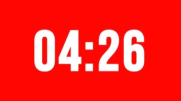 4 Minute 26 Second Timer With Alarm Without Music