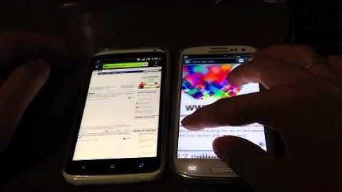 Samsung galaxy s3 vs htc one x browser speed test