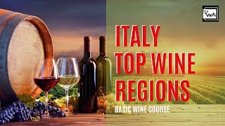 Wine Regions in Italy and their top wines. Basic Wine Course.