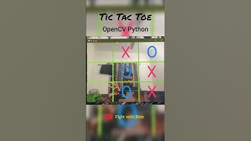 Tic Tac Toe game with Python #code #opencv #python #pythongame #tictactoe