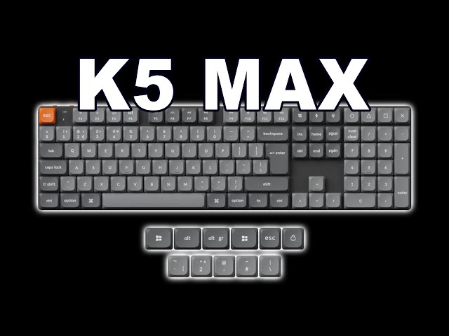 Keychron K5 Max K5M H1 Wireless Mechanical Keyboard Review - MacOS