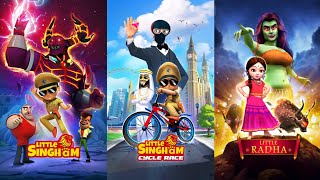 Little Singham cycle race Mobile game | | little Singham, vir the robot boy, Radha android games screenshot 5