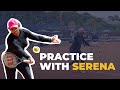 Serena Williams' Practice at the Mouratoglou Academy
