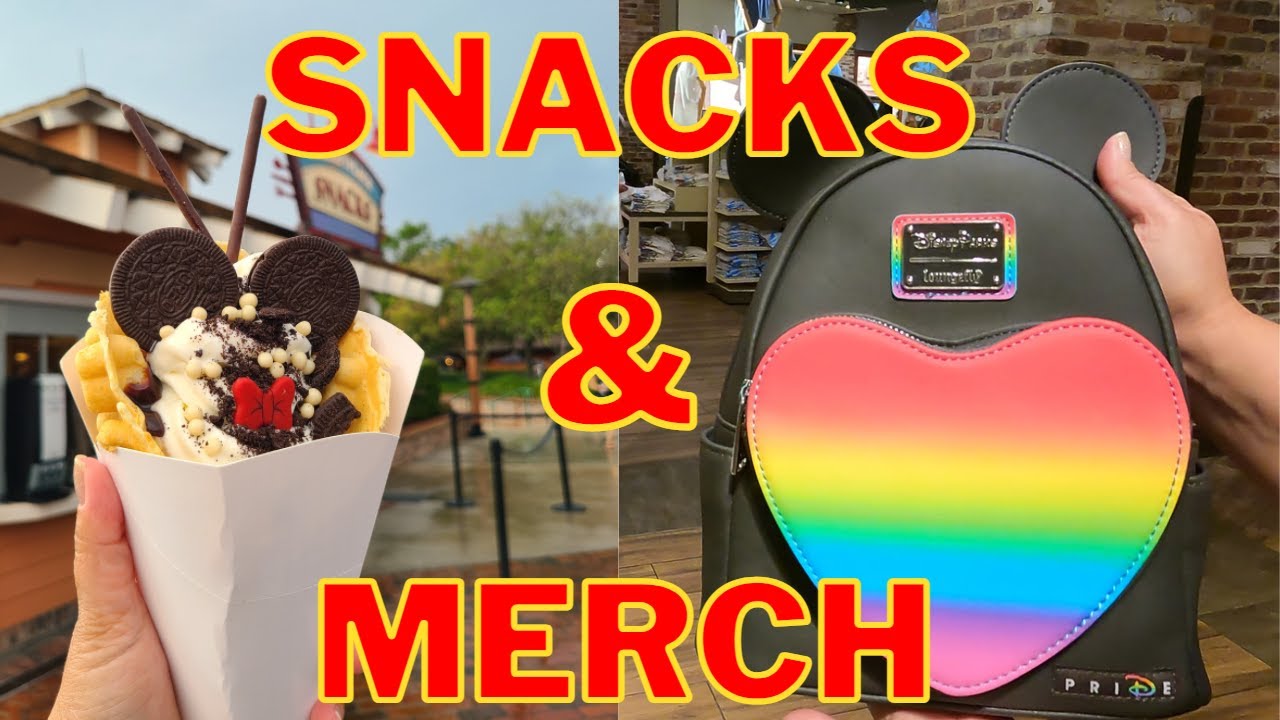 Disney Springs, Mickey Bubble Waffle Ice Cream and World Of Disney