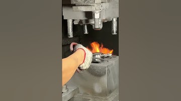 Bicycle seat forgings are formed in one second!#forging #cnc #factory