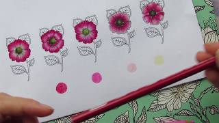 how to colour a basic flowers in different ways 🌸🖍️✨ screenshot 3