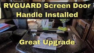 Installing a RVGUARD Screen Door Handle in our 2013 Heartland Gateway 3400RS 5th Wheel RV. by Diy RV and Home 298 views 1 year ago 5 minutes, 48 seconds