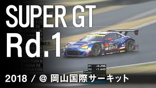 SUBARU BRZ GT300 2018 SUPER GT 第1戦 OKAYAMA GT 300km RACE 予選ダイジェスト