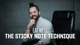 Eat well with the sticky note technique