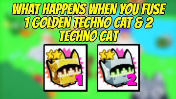 WHAT HAPPENS WHEN YOU FUSE 1 GOLDEN TECHNO CAT & 2 TECHNO CATS IN PET SIMULATOR X