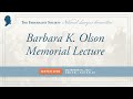 Barbara k olson memorial lecture nlc 2023