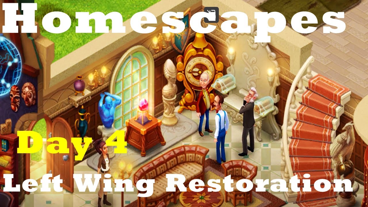 Homescapes Movie New Area Day 4 Story HD Left Wing Restoration New