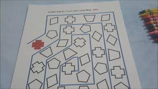2d Shapes Printable Book for Preschool - Kindergarten