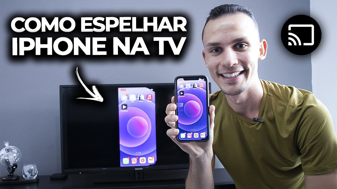Como ESPELHAR O IPHONE Na TV Em 2022 sem AirPlay E Sem fio YouTube