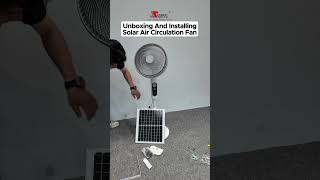 SUNC Solar Fan:World's First! Solar Air Circulation Fan,Cooling The Summer.#solarfan #outdoors