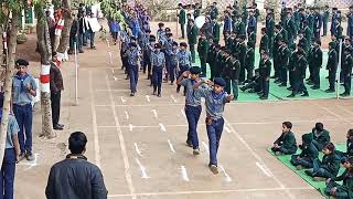 march past in model public h.s. school  by scout guide......