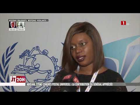 Bibi Baldé DG de la Poste au Congrès postal universel d'Abidjan