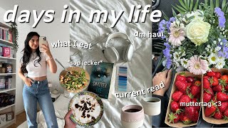 what I eat, dm haul, neue tassen, current read, muttertagsgeschenke ✨ days in my life