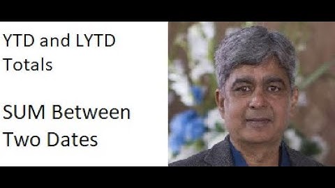 How to calculate YTD and LYTD Total || Excel’s most important Trick