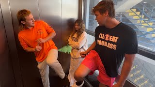 Farting In Elevator Prank Ft. Fred Beyer