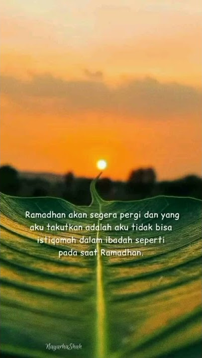 Ramadhan akan usai