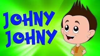 johny johny sí papá | Canciones Infantiles | poema para niños | Cartoon Town Español