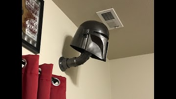 DIY Wall Mounted Helmet Display