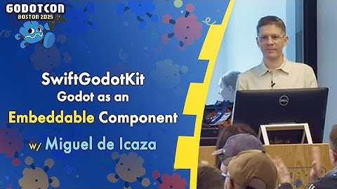 Embedding Godot: spicing up your app with SwiftGodotKit and more  – Miguel de Icaza – GodotCon 2025