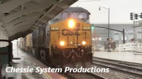 [CSXT]5344 ES40DC & 5356 ES40DC Leads A 200+ Car Q400-09 Heads NB Through Fay NC & Rain shot