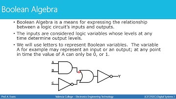 [CET2112C - Digital Systems 1] Describing and Evaluating Logic Circuits
