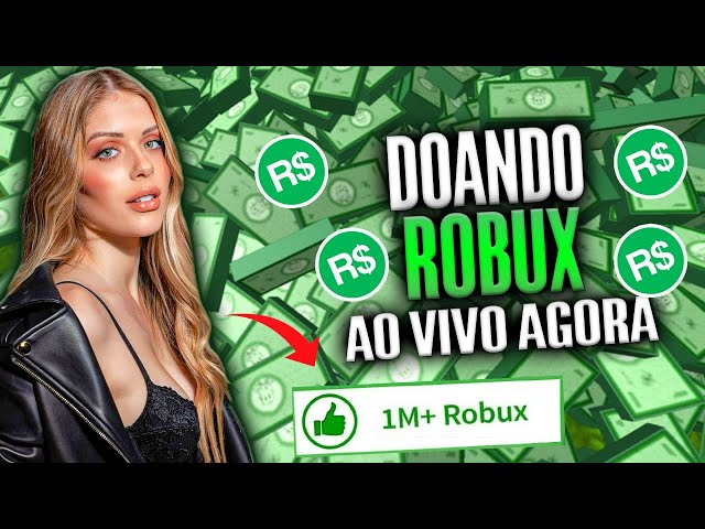 ROBLOX AO VIVO DOANDO ROBUX GRÁTIS ✓ COMO GANHAR ROBUX? 🎁 ROBUX