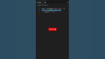Print Right-Angled Triangle in Python 🐍 | Pattern Program Tutorial  #ytshorts