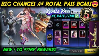 BGMI NEW ROYALE PASS/A5 ROYAL PASS 1 TO 100 RP REWARDS/BGMI NEXT RP REWARDS LEAKS/A5 KAB AAYEGA DATE