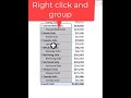 Manual Grouping in Excel