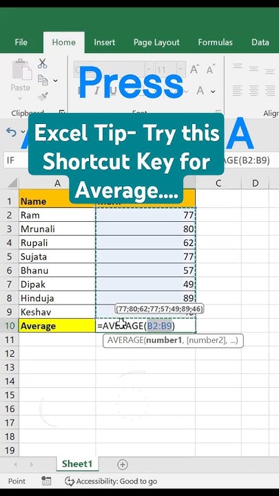 Do You Know Shortcut Key For Average In Excel viralshort excel do-you-know-shortcut-key-for-average-in-excel-viralshort-excel