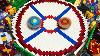 LEGO Stadium MARATHON Battle! | Lego Beyblade Burst