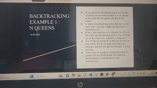 DAA • Backtracking • N Queens • Intro
