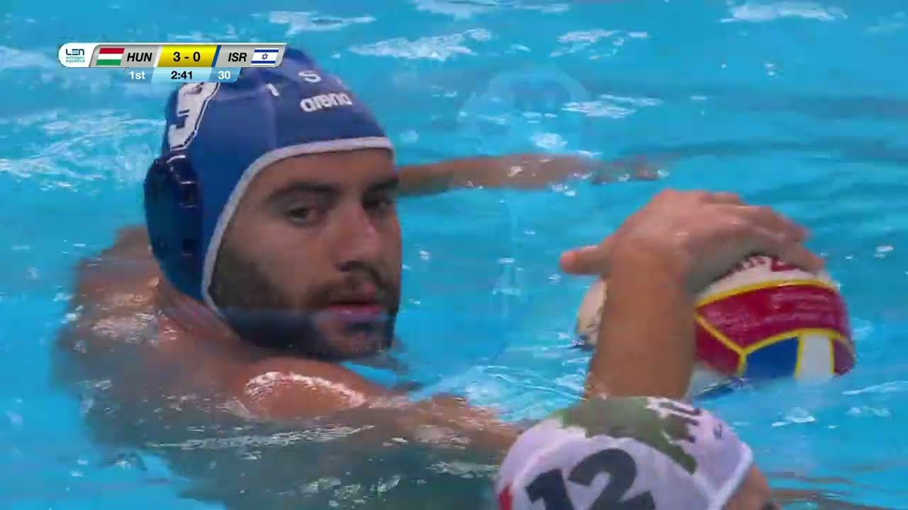 Hungary vs Israel - Men Euro Waterpolo Champ. 2022 - Preliminary