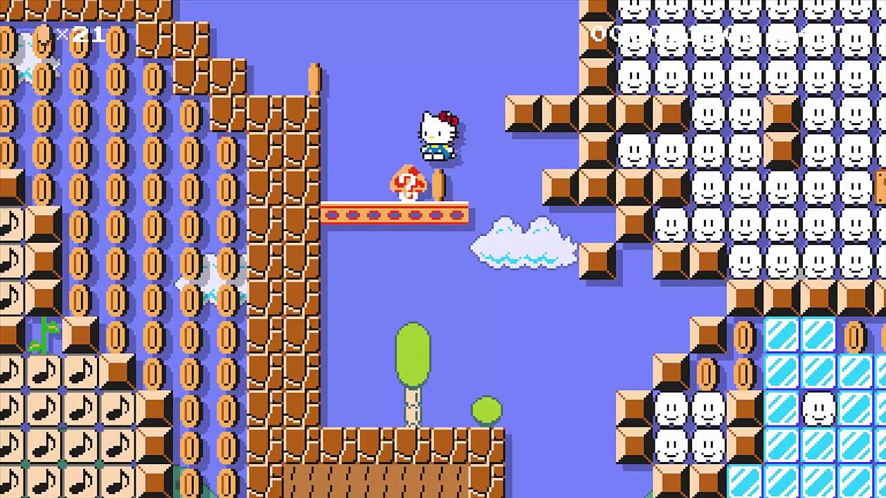 Super Mario Maker Hello Kitty