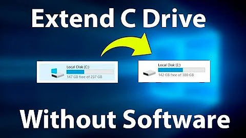 How to Extend C Drive in Windows 10 without Software