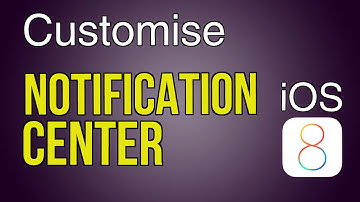 Customise the Notification Center in iOS 8