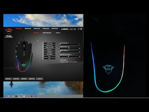 Trust GXT 188 Laban RGB Mouse LED Effects and Gaming Software