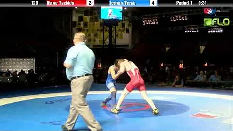 Junior 120 - Blane Tschida (Minnesota) vs. Joshua ...