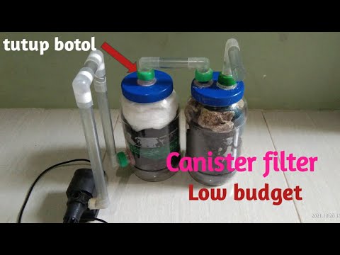 Membuat Filter Canister Diy Untuk Aquarium Dari Toples Plastik Murah - Youtube