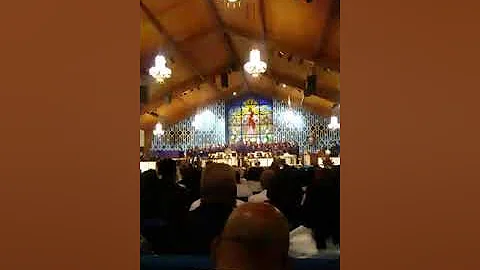 Evangelist Tabitha Adams singing " Fight on"