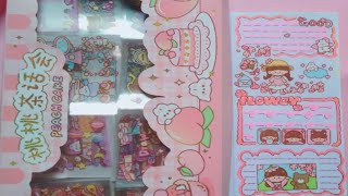 🌸Pink Sakura 💮 cute girl stickers journal / 🌸Sakura💮 stickers journal/kawaii journal #kawaiijournal