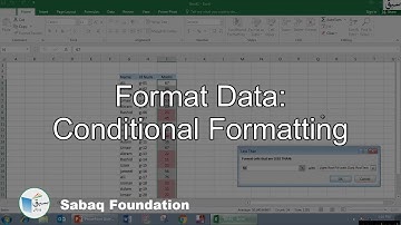 Format data: Conditional formatting, Computer Science Lecture | Sabaq.pk